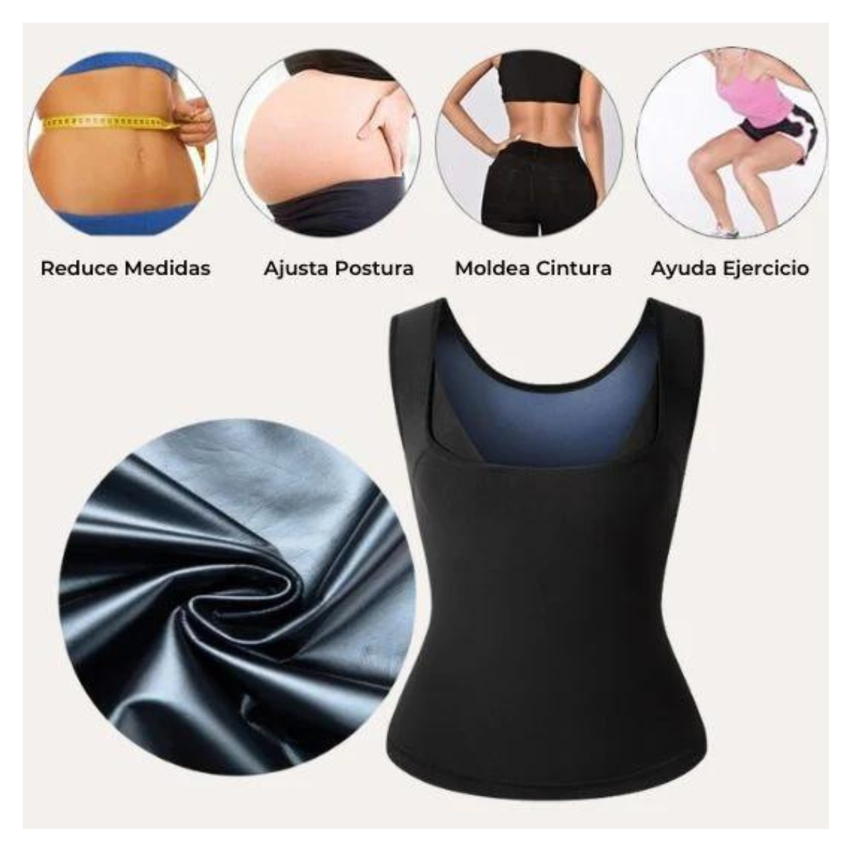 Faja Chaleco Sauna Reductora