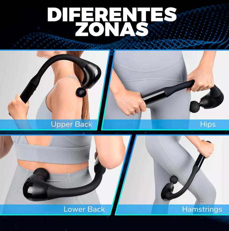 MASAJEADOR MUSCULAR ELECTRICO CON MANGO